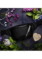 Женская черная поясная сумка бананка с лентой, качественная стильная сумка через плечо для девушек до 123 см
