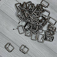 Пряжка пілот із плоскою мовою 15 мм (Темний нікель)