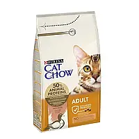 Сухой корм Cat Chow adult для котов, c уткой 15КГ