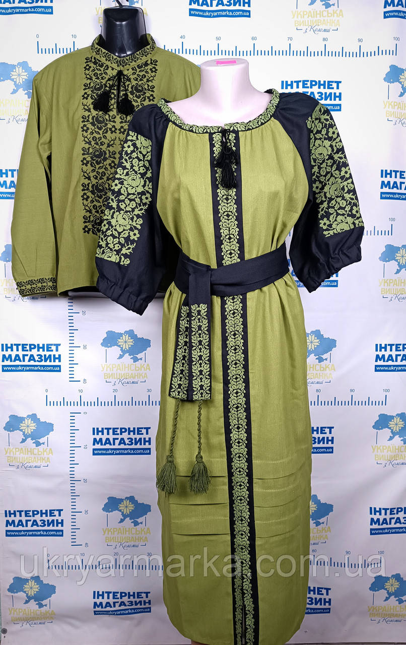 Вишиванки парні "Мілітарі" хакі