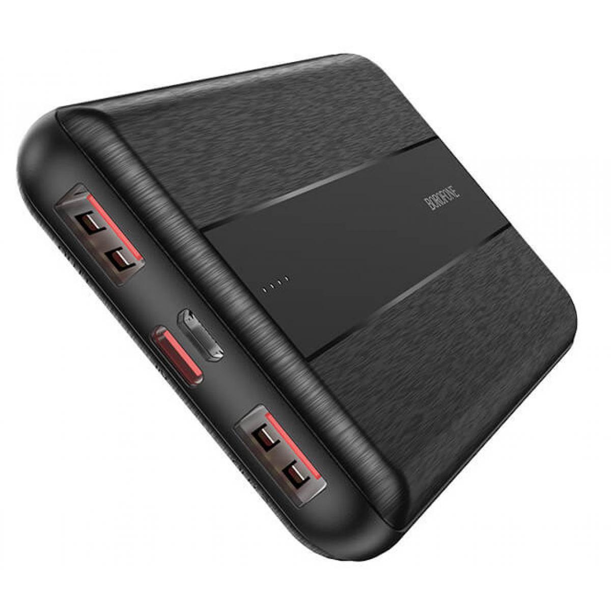 УМБ портативний зарядний Power Bank BOROFONE Sage BJ13 10000mAh, 2USB, Type-C, 20W, QC, Black, фото 1