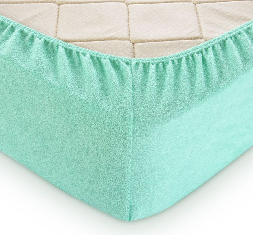 ТМ TAG Простирадло махрове на гумці (160х200х30) Ocean Wave, фото 1