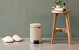 Бак для сміття Brabantia PEDAL BIN NEWICON, об'єм 3 л, бежевий (149887), фото 4