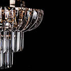 Кришталева люстра на 3 лампи з вбудованим LED підсвічуванням на пульті управління PM-E2925/3+3/LED, фото 3