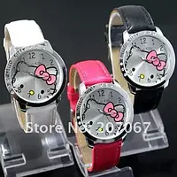 Наручний годинник hello kitty дитячий малиновий