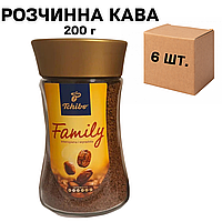 Ящик растворимого кофе Tchibo Family 200 гр. в стеклянной банке (в ящике 6 шт.)