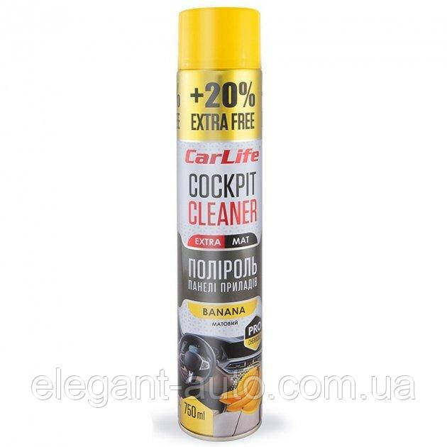 Поліроль торпеди спрей 750ml "Carlife" EXTRA MAT Банан CF772