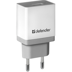 Мережева зарядка DEFENDER (83571)UPA-21 білий, 1xUSB, 5V/2.1А