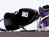 Жіночі кросівки Nike Air Jordan 1 Retro Winter 32277 фіолетові, фото 7