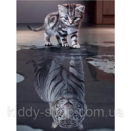 Діамантова вишивка. Картина на підрамнику "Коли я виросту", 40х50см, квадратні стрази, фото 1