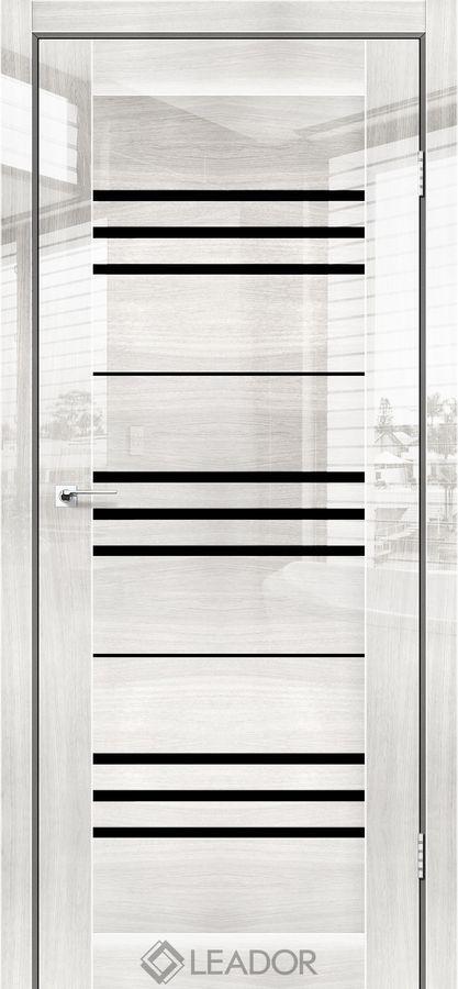 Двері MONACO Полотно, екошпон Глянець Оксфорд BLK