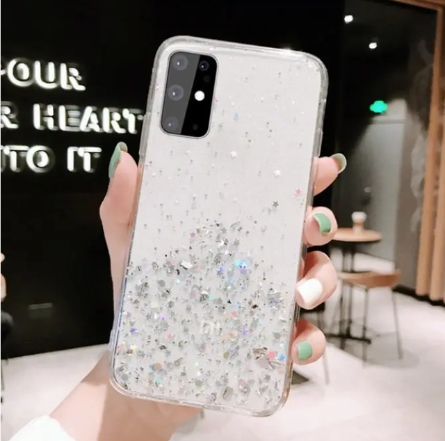 Блискучий чохол з срібною фольгою Samsung Galaxy A23 4G