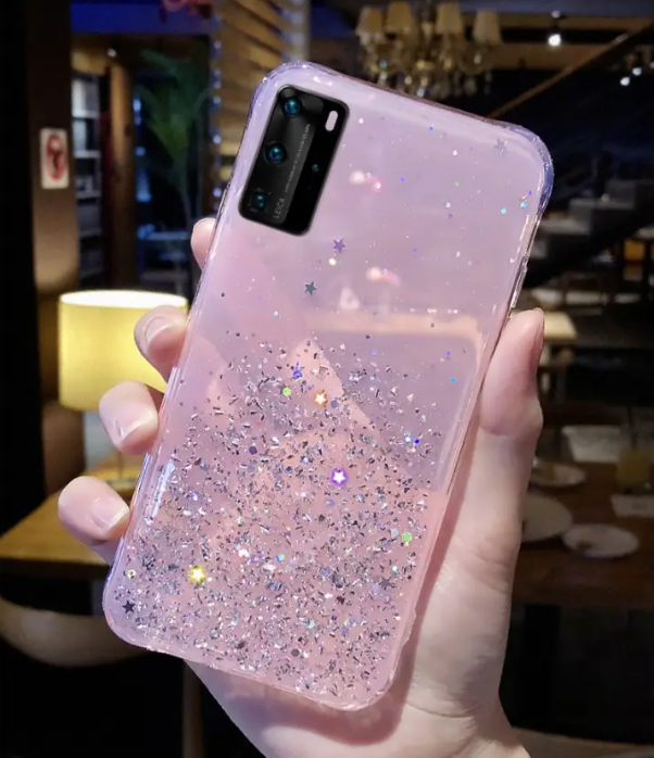 Блискучий чохол з срібною фольгою Samsung Galaxy A23 4G