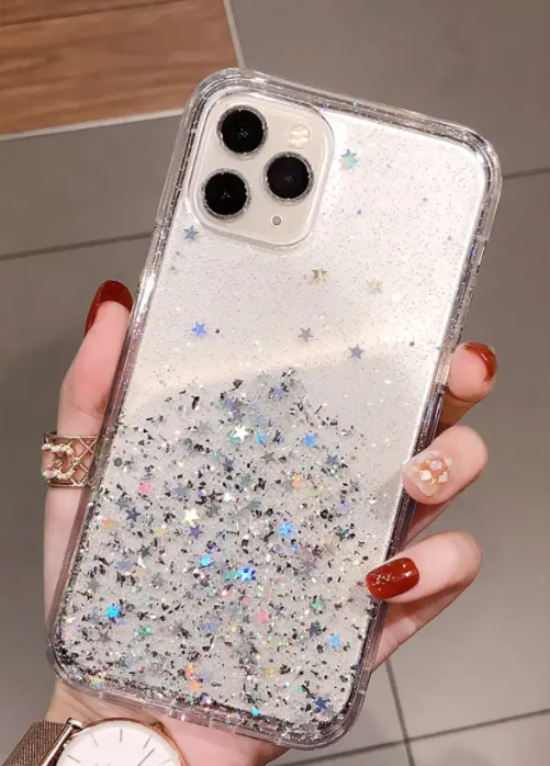 Блискучий чохол з срібною фольгою Samsung Galaxy A23 4G