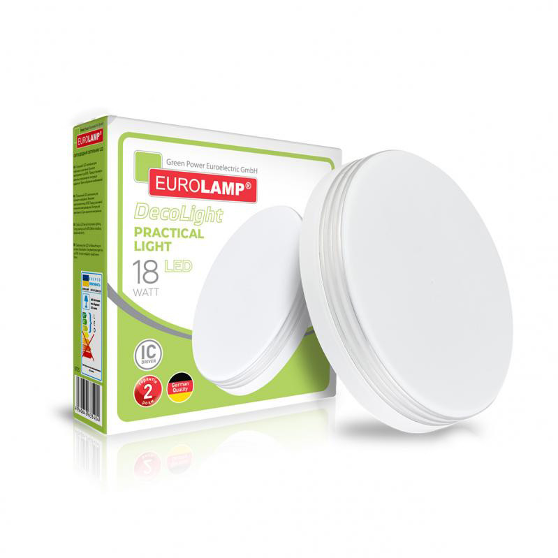 Світлодіодний світильник Eurolamp накладний круглий Practical Light N26 18 W 4000 K LED-ER-18W-N26