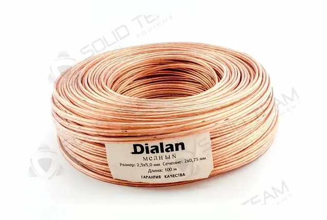Акустичний кабель Dialan Cu 2x0.75 мм ПВХ (100 м) 002123, фото 2