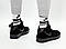 Чорні чоловічі замшеві Кросівки Nike Air Force Louis Vuitton, фото 5