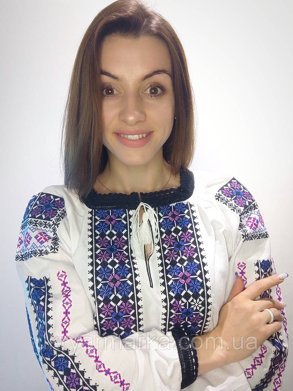 Вишита жіноча сорочка "Рушничок"