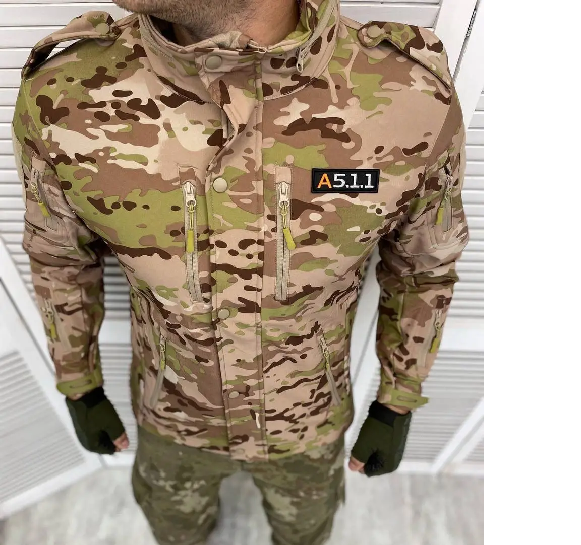 Тактическая кофта флісовя Softshell 5.11 Tactical мультикам ВСУ Теплая армейская кофта софтшелл