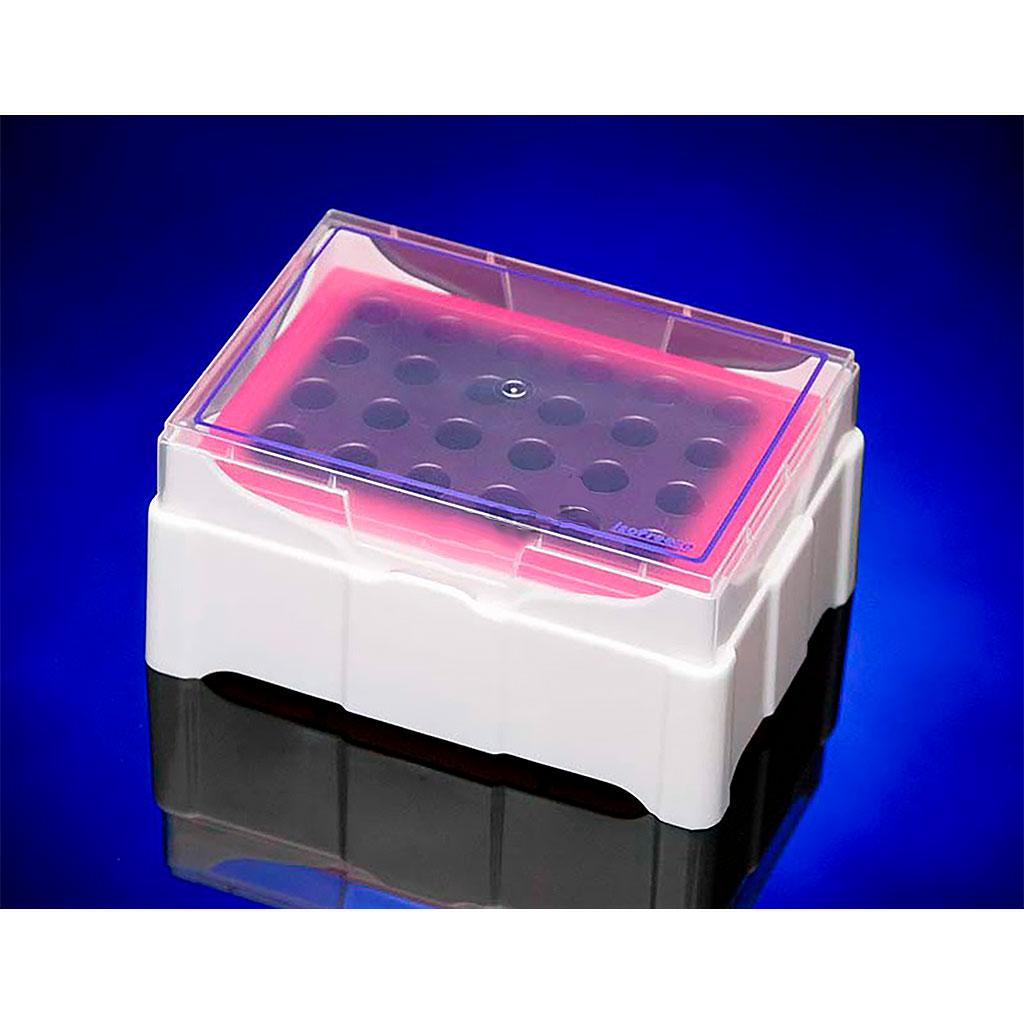 Штатив IsoFreeze для ПЛР на 24 місця, що змінює колір (фіолетово-рожевий)