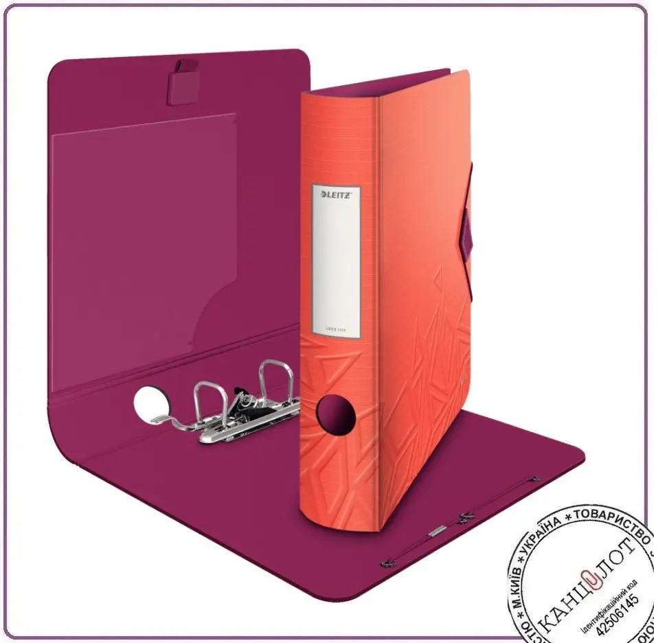 Папка-реєстратор LEITZ Active Urban Chic A4 65м  Червона, фото 1