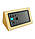 Мережевий настільний годинник VST-864-6 USB ААА (Жовтий корпус /Білі цифри), фото 3