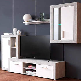 Вітальня Тера БРВ 1900x2100x400мм бетон + німфея альба