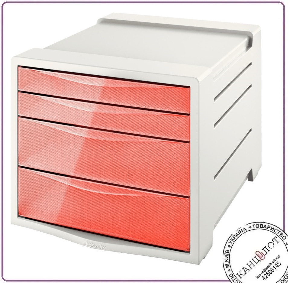 Бокс для зберігання документів "ESSELTE COLOUR ICE". Aбрикосовий