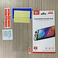 Защитное стекло 9H для экрана Switch Nintendo OLED с защитой от отпечатков пальцев.