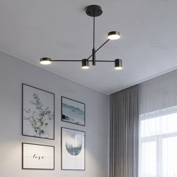 Світлодіодна led люстра Linisoln Dim 9602/2+2