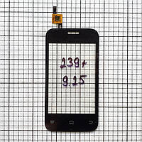 Тачскрин Fly IQ239 Plus сенсор для телефона черный