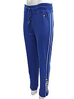 Жіночі спортивні штани Tommy Hilfiger з фірмовим логотипом та прорізами знизу, синій, розмір L