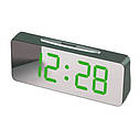 Мережевий електронний годинник VST-763Y-4 зелені цифри + температура (USB), фото 4