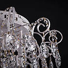 Кришталева люстра на 6 ламп з вбудованим LED підсвічуванням на пульті управління PM-E2247/6+6/WT+FG/LED, фото 2