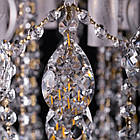 Кришталева люстра на 6 ламп з вбудованим LED підсвічуванням на пульті управління PM-E2247/6+6/WT+FG/LED, фото 4