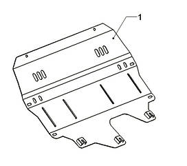 Захист двигуна Skoda Fabia (2014-)(Захист двигуна Шкода Фабія) Автопристрій