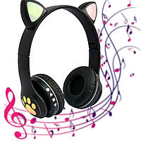 Наушники беспроводные с ушками Cat Ear VZV 23M детские наушники кошачьи ушки с микрофоном