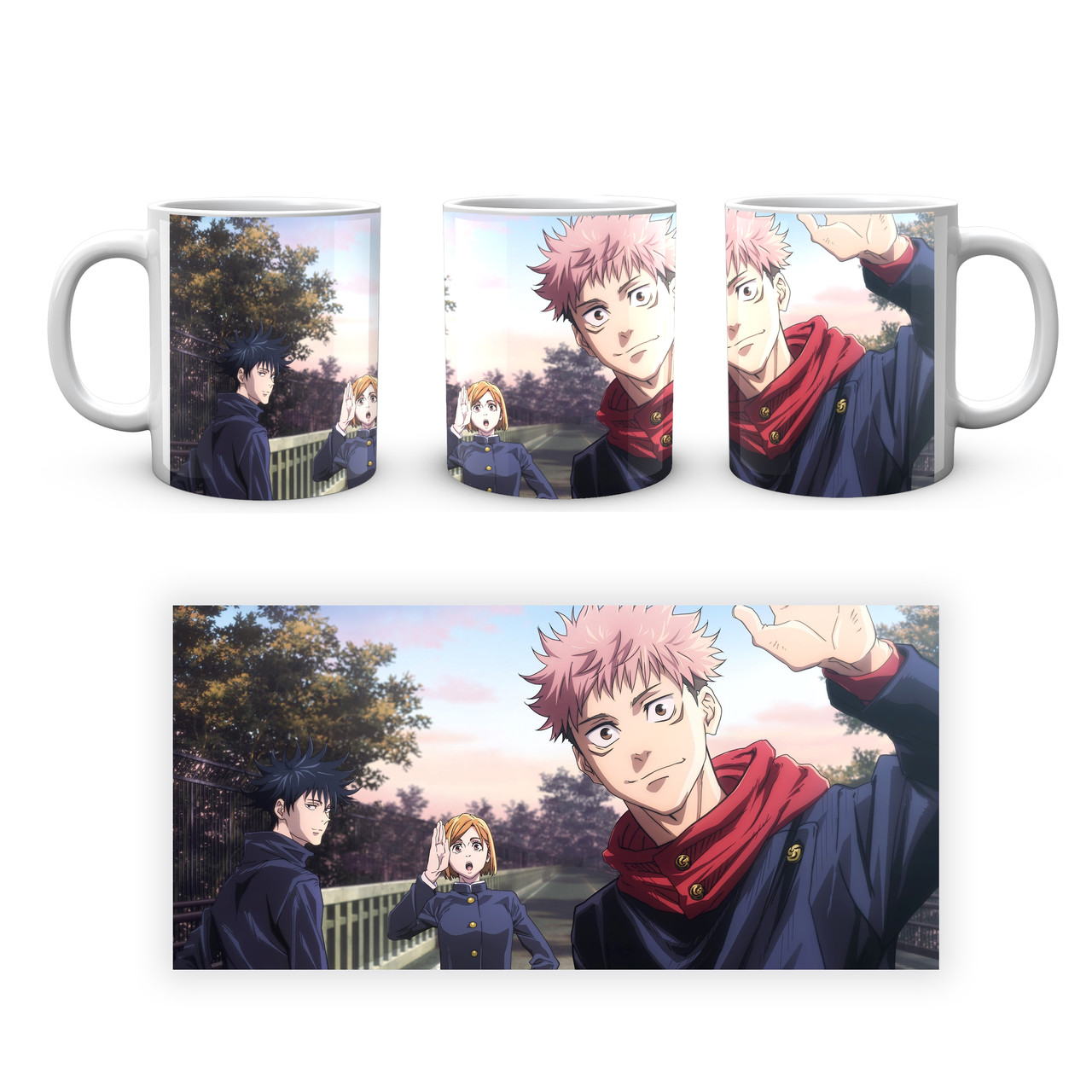 Кружка GeekLand Jujutsu Kaisen Магічна Битва Нобара Мегумі Ітадорі JK.02.35, фото 1