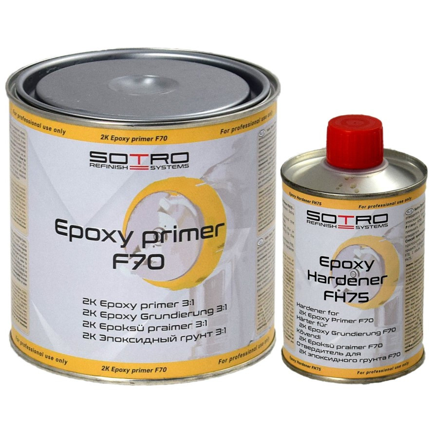 Епоксидний ґрунт SOTRO Epoxy primer F70 0.75 л (з затверджувачем FH75 0.25 л)