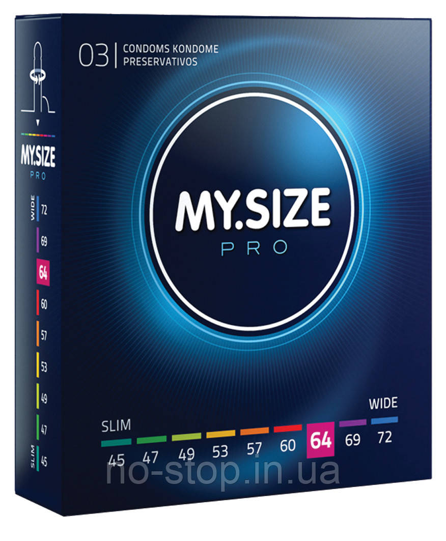 Презервативи MY.SIZE PRO 64 мм 3 шт., фото 1