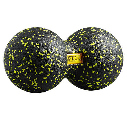 Масажний м'яч подвійний 4FIZJO EPP DuoBall 12 4FJ0082 Black/Yellow, фото 1