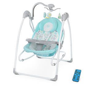 Гойдалка-шезлонг 2в1 El Camino ME 1028 Sensa, Circles Aqua Mint