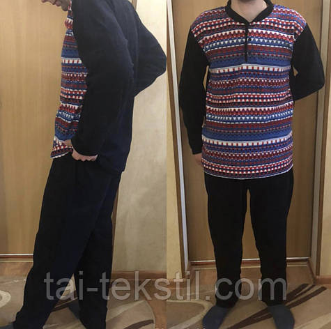 Піжама чоловіча флісова(домашній комплект) Туреччина, фото 2