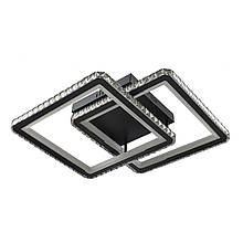 Люстра світлодіодна кришталь led на пульті SY-19381/2 BK+CR 705*525*120 160W
