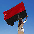 Прапор УПА 135х90 см, Червоно-чорний / Український прапор УПА з кишенею для флагштока / Чорно-червоний прапор України, фото 3