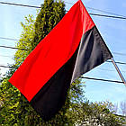 Прапор УПА 135х90 см, Червоно-чорний / Український прапор УПА з кишенею для флагштока / Чорно-червоний прапор України, фото 4