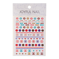 Наклейки для дизайна ногтей Joyful Nail DD-577