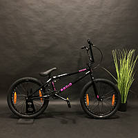 Велосипед BMX 20" Radio Revo 20.4", черный глянцевый 2021, 20,4" 1020 hi-ten, трюковый бмх с стальной рамой