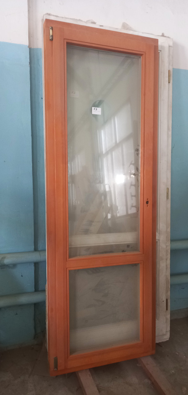 Двері дерев'яні віконного типу 720х2060, фото 1
