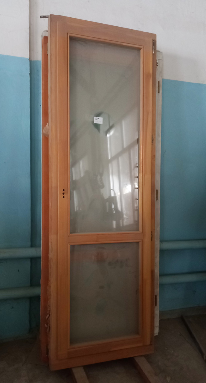 Б/В Двері дерев'яні віконного типу 720х2170, фото 1